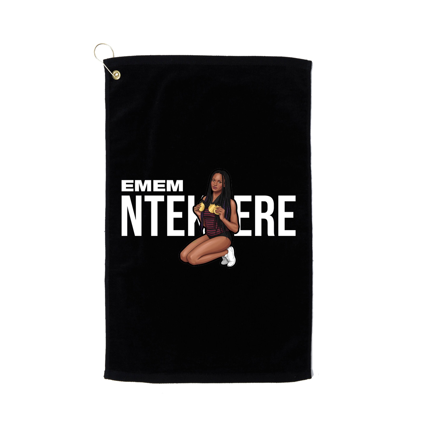 Golf Towel — Player Name in Black