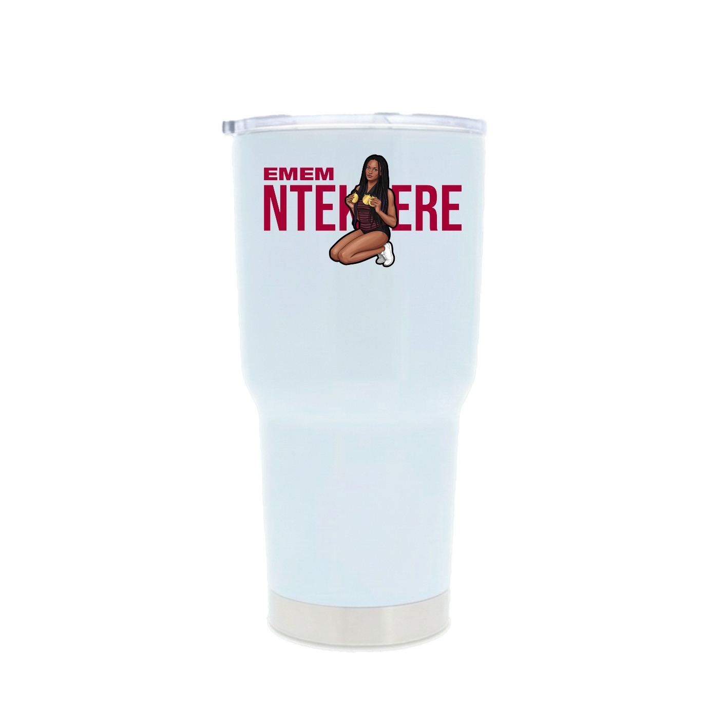 30oz Stainless Steel Tumbler — Player Name in White