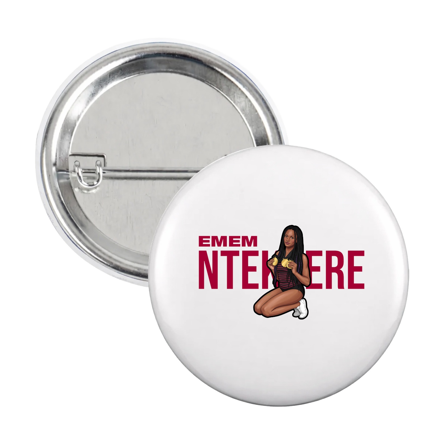 Game Day Button — Player Name in White