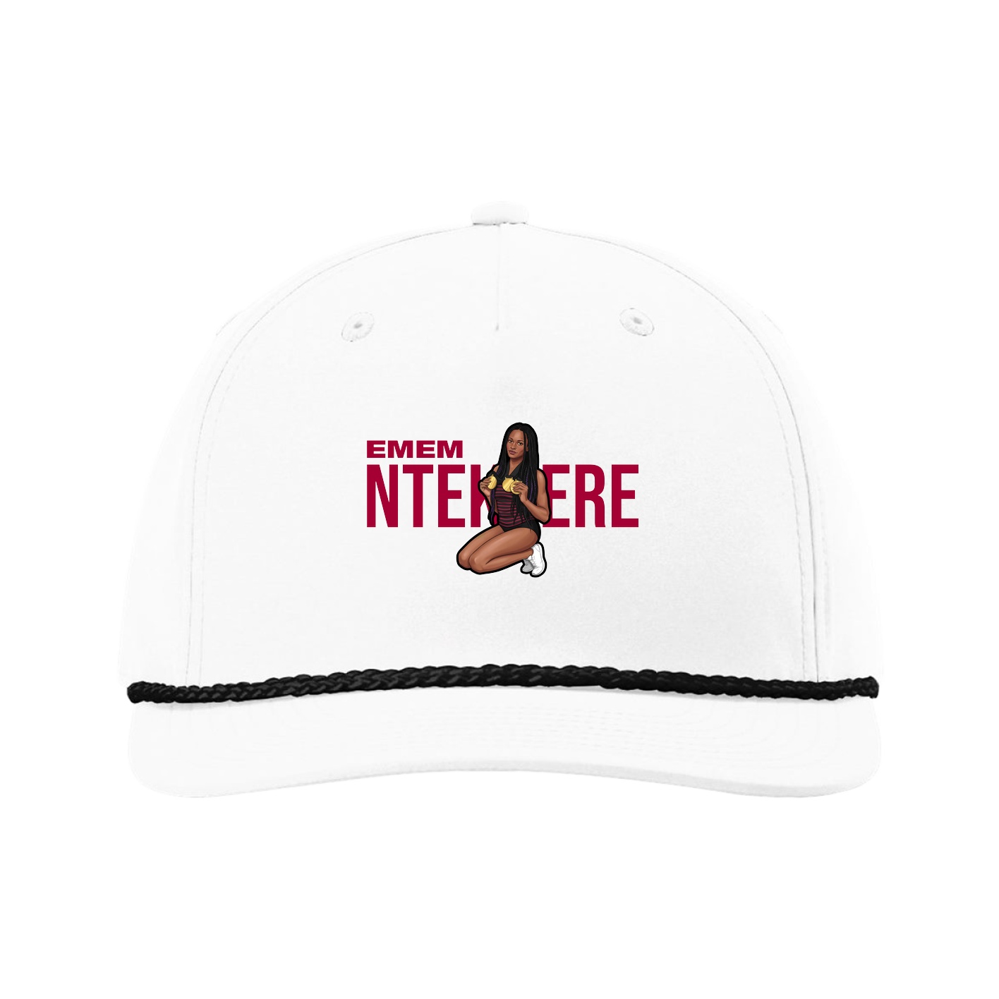Five-Panel Classic Rope Cap — Player Name in White