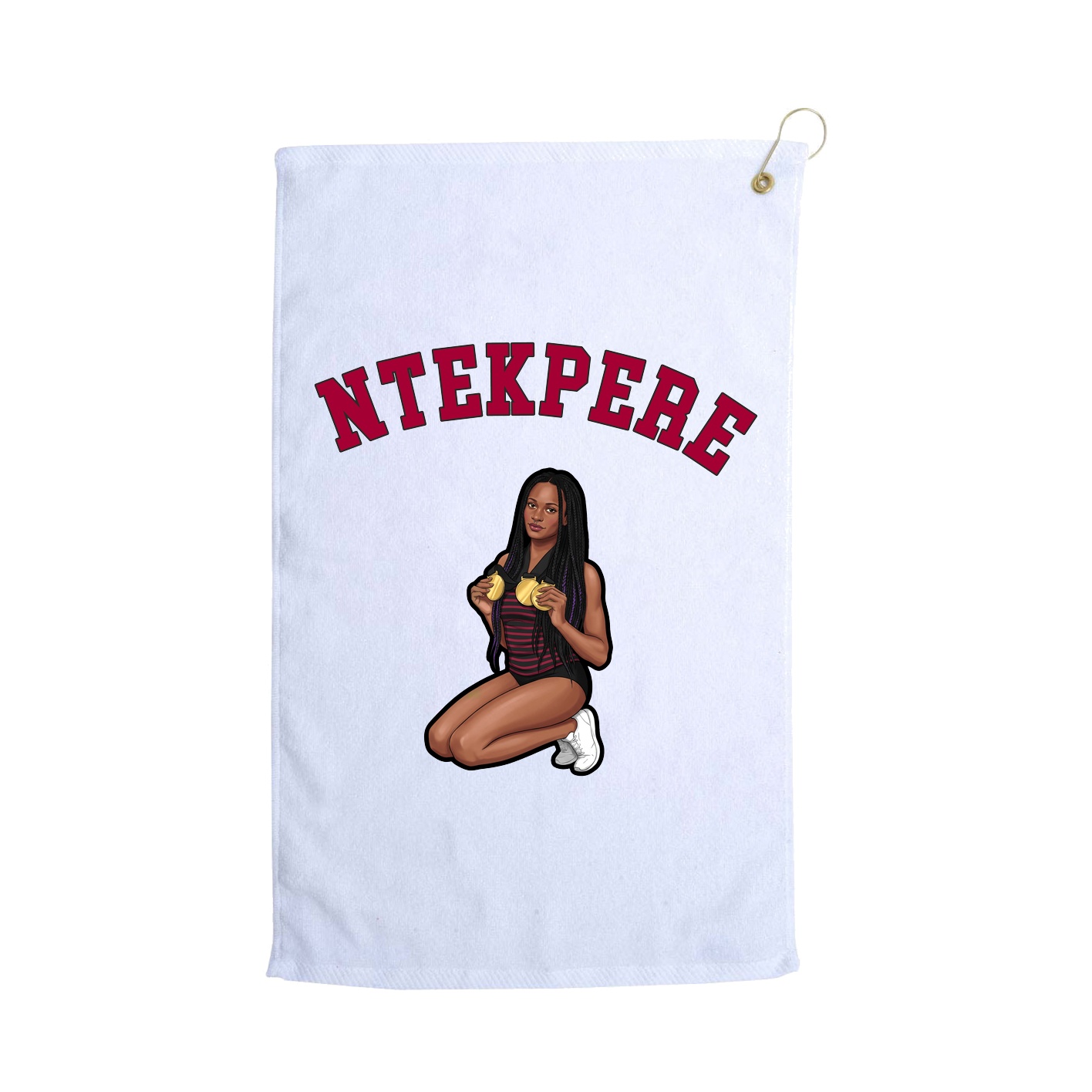 Golf Towel — Shirsey Arch in White