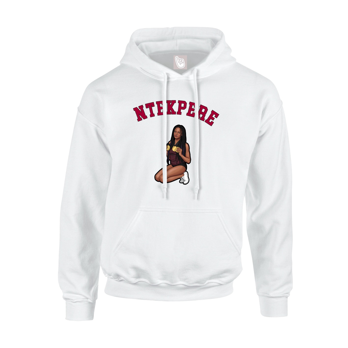 Hoodie — Shirsey Arch in White