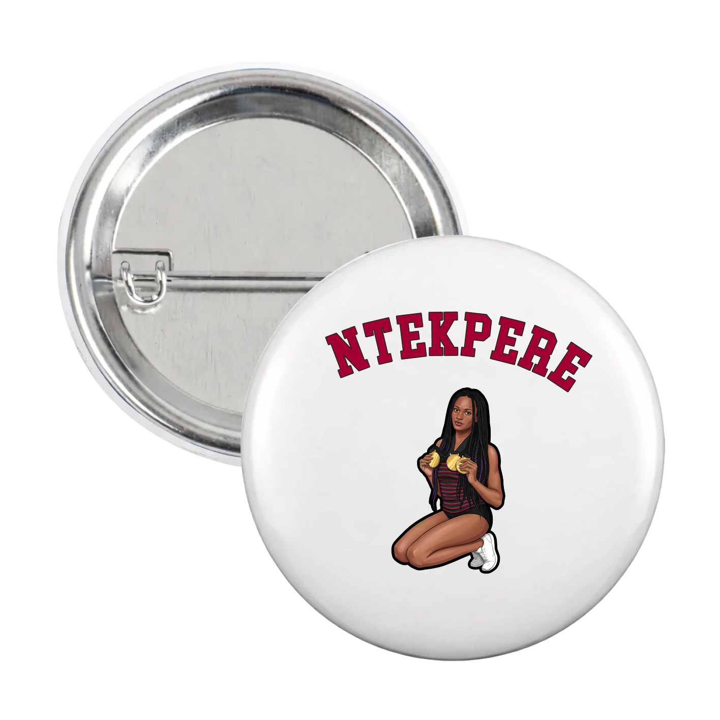 Game Day Button — Shirsey Arch in White