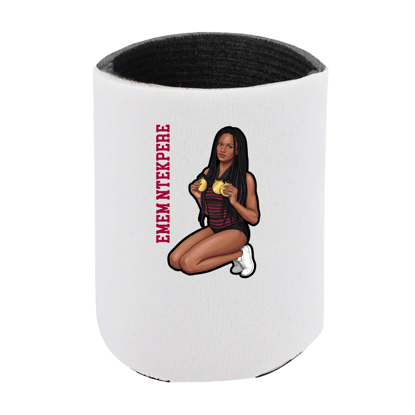Can Holder — Name Vertical in White