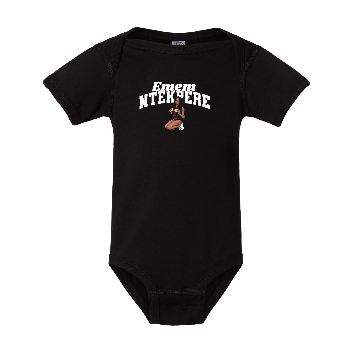 Baby Onesie — Signature Arch in Black