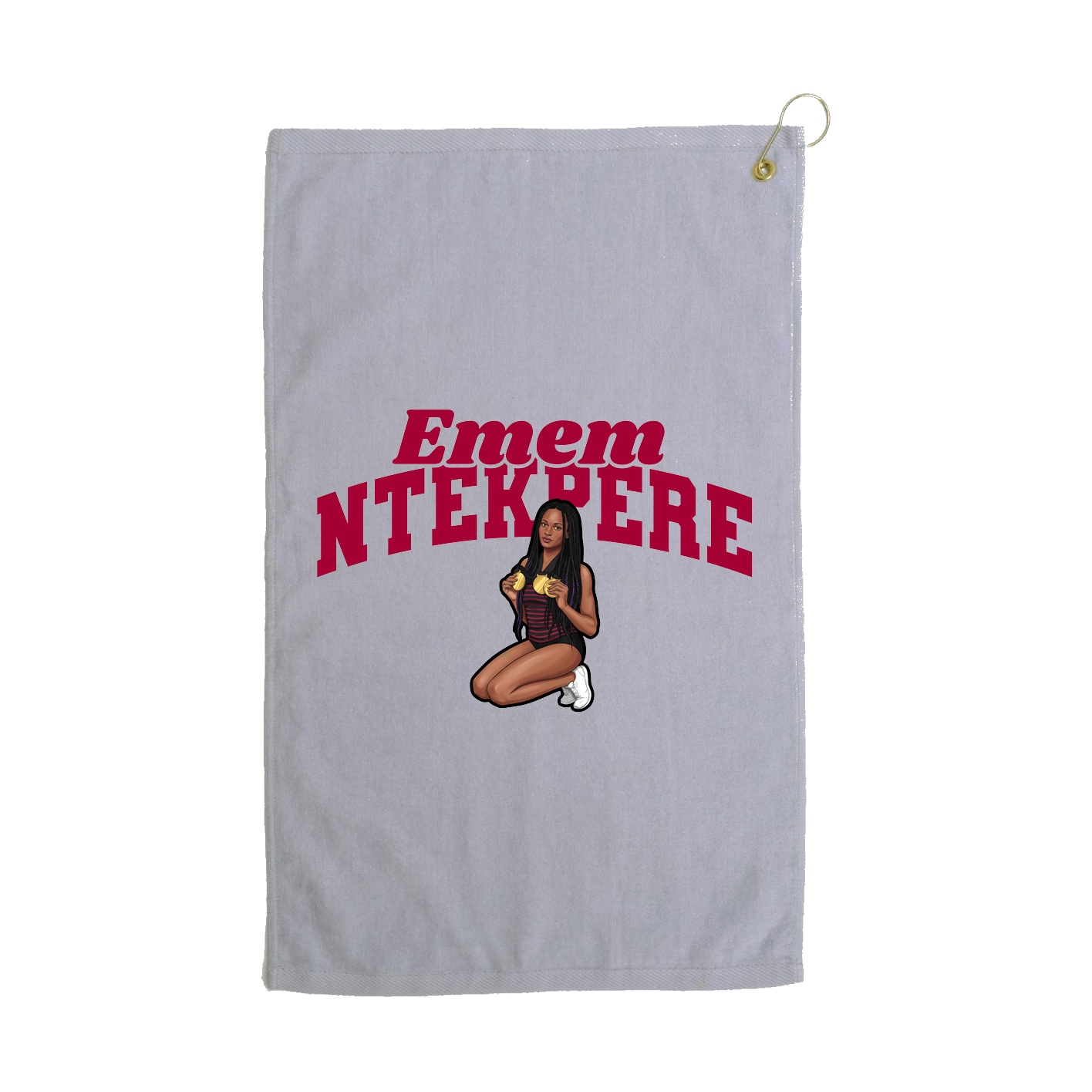 Golf Towel — Signature Arch in Grey