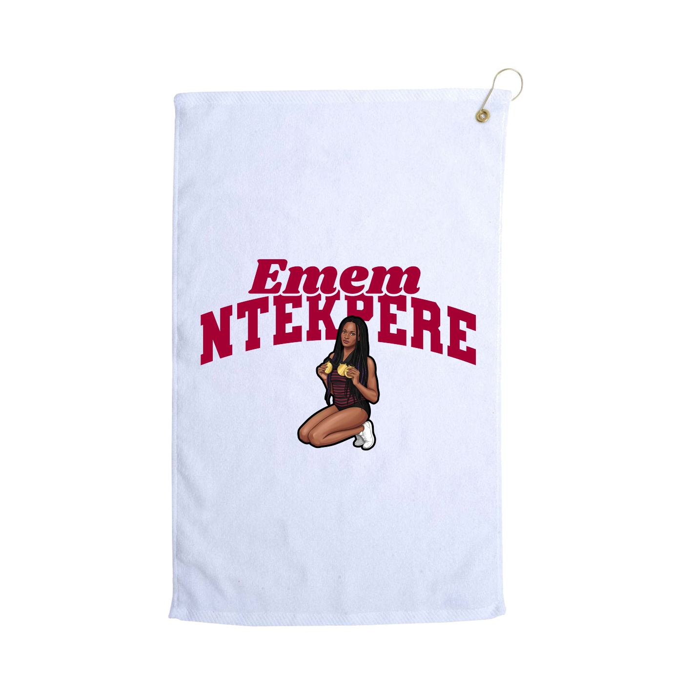 Golf Towel — Signature Arch in White