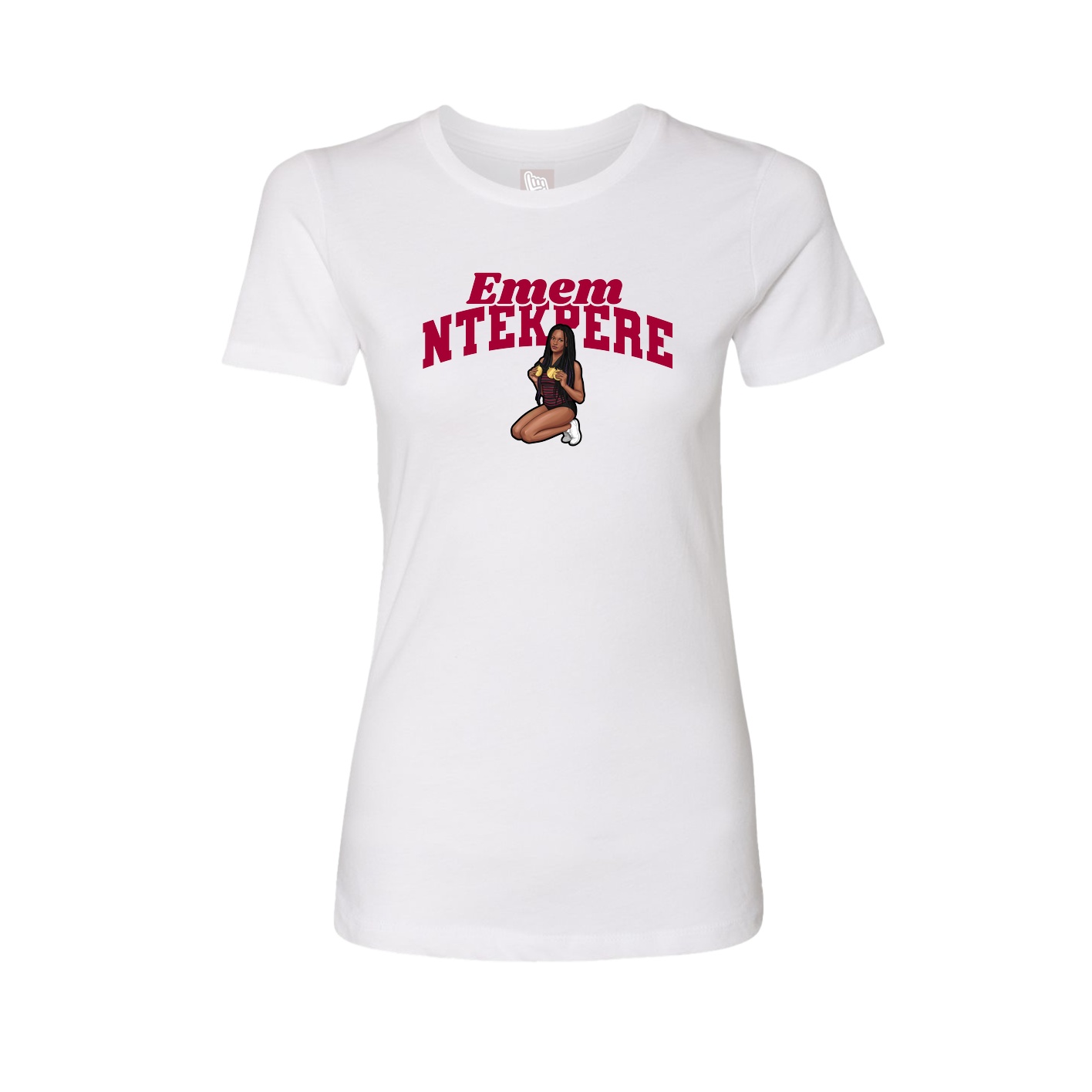 Womens Tee — Signature Arch in White