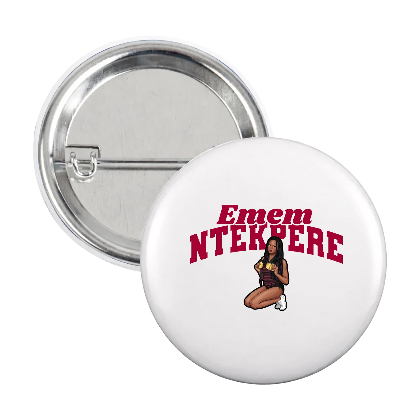 Game Day Button — Signature Arch in White