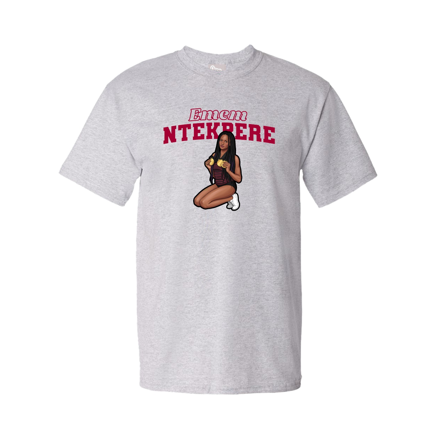 Youth Tee — Name Arch in Grey