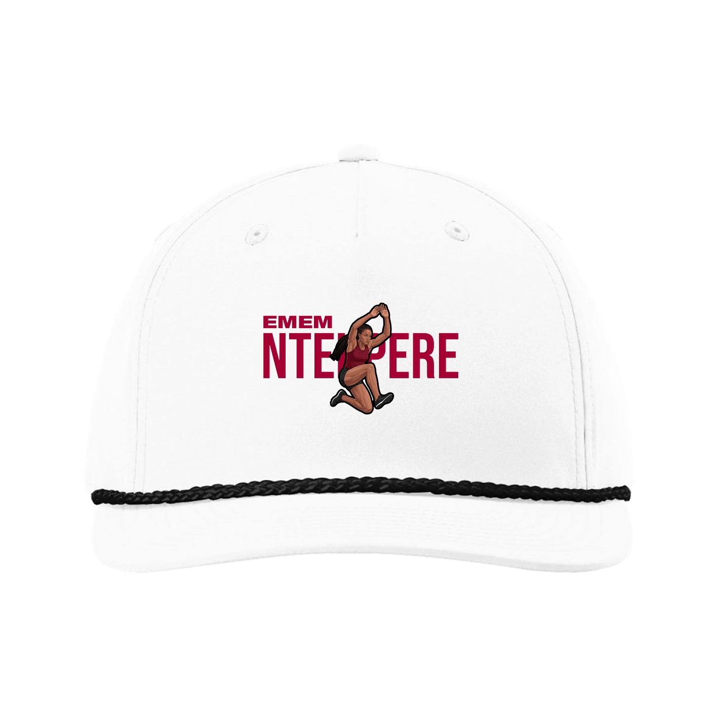 Five-Panel Classic Rope Cap — Player Name in White