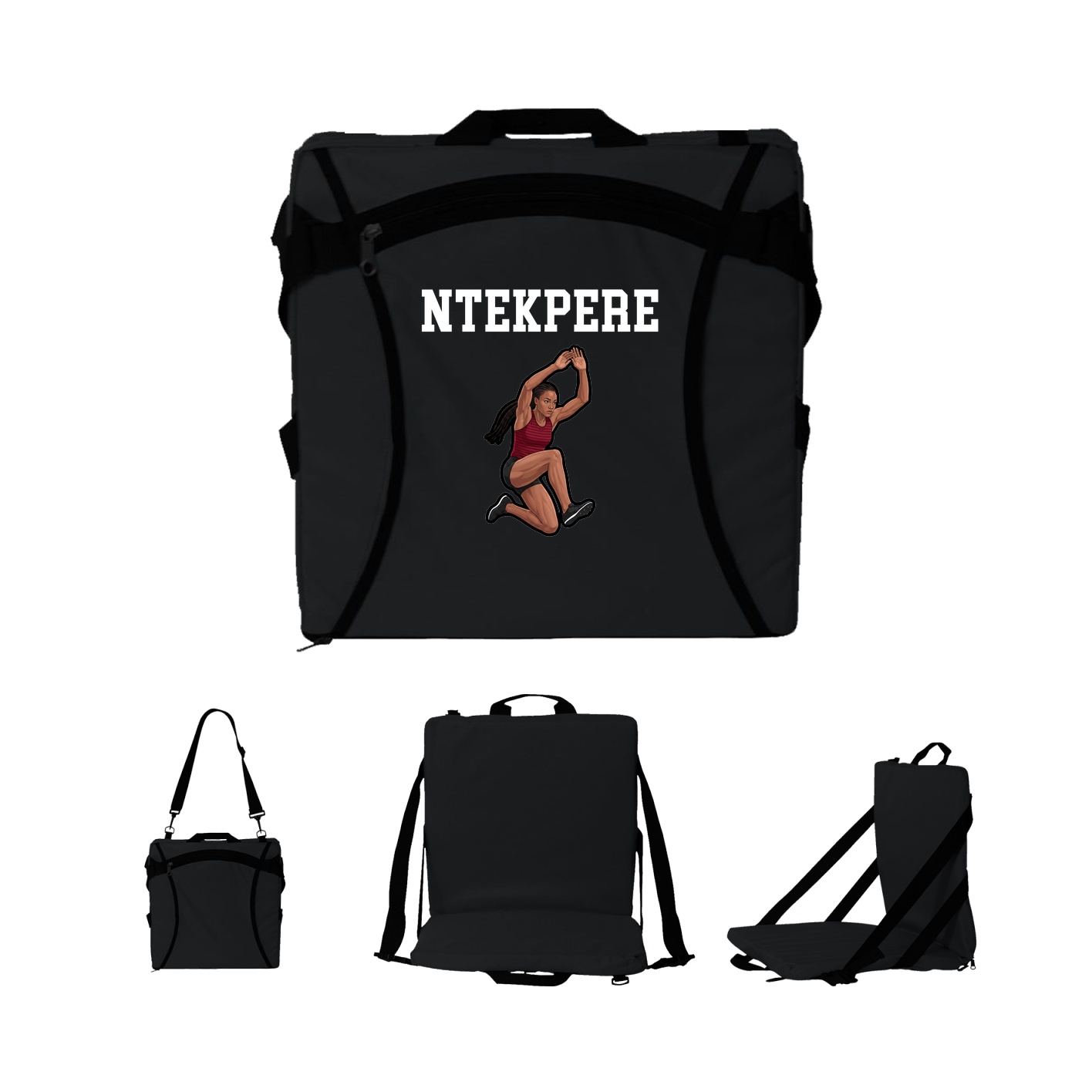 Folding Stadium Seat — Shirsey in Black