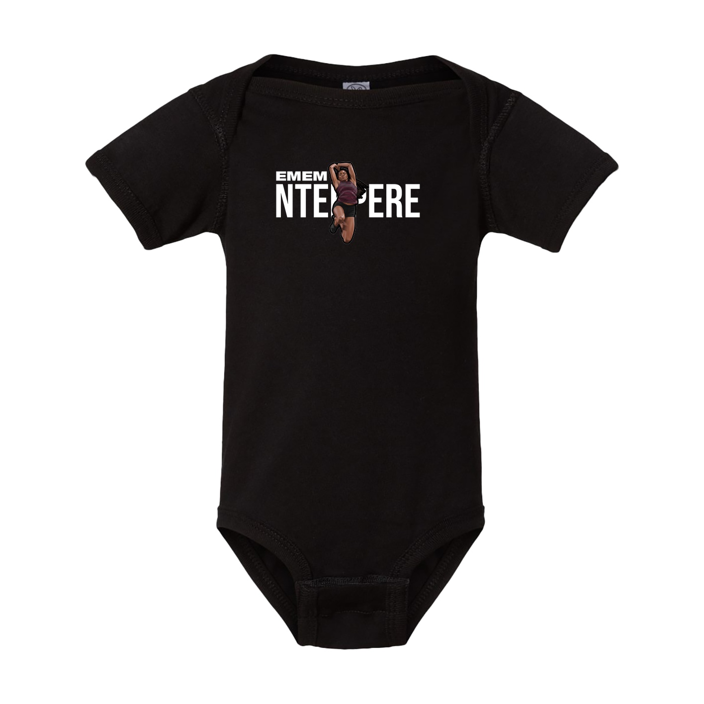 Baby Onesie — Player Name in Black