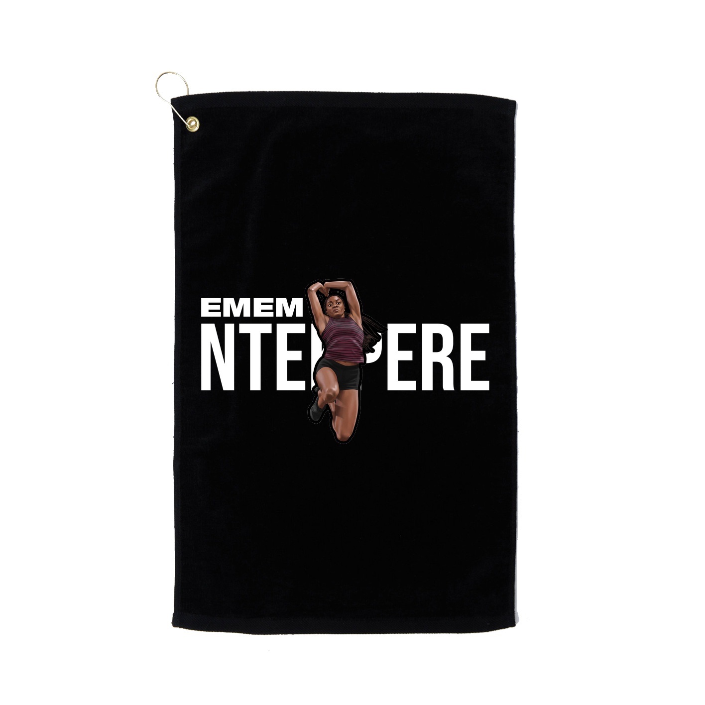Golf Towel — Player Name in Black