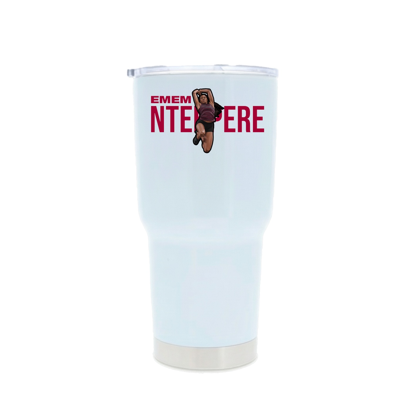 30oz Stainless Steel Tumbler — Player Name in White