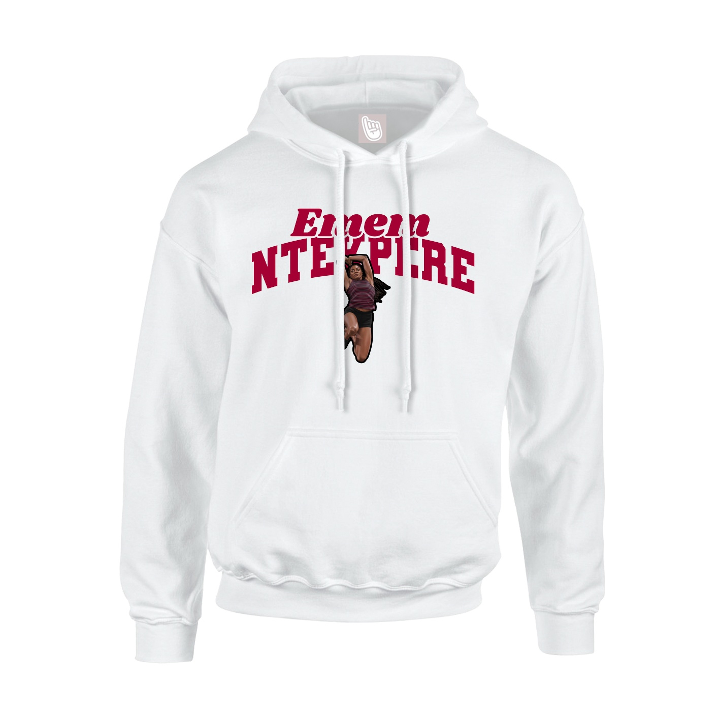 Hoodie — Signature Arch in White