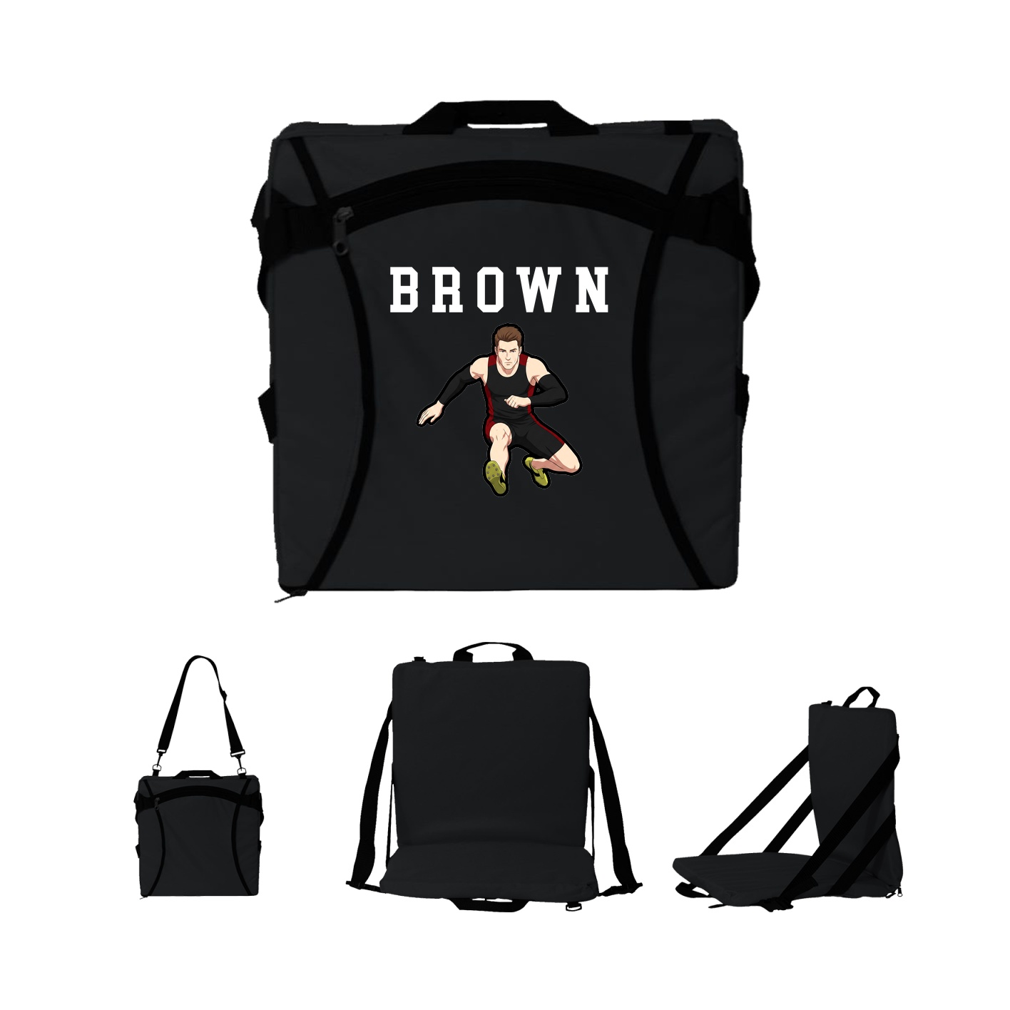 Folding Stadium Seat — Shirsey in Black