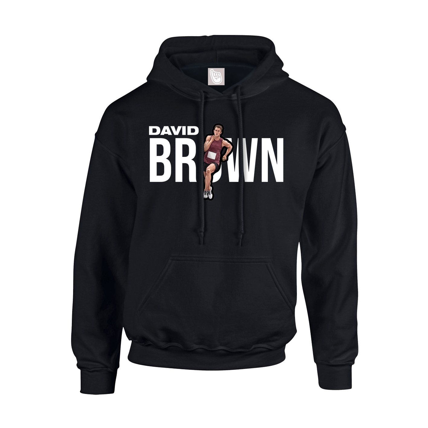 Youth Hoodie — Player Name in Black