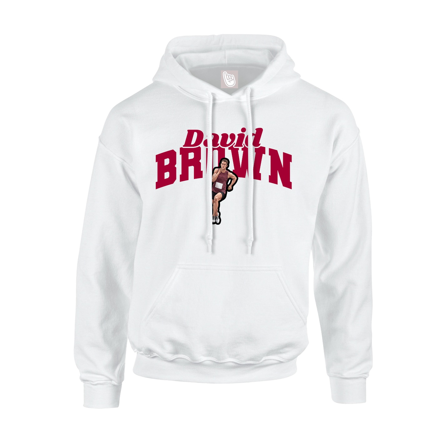 Hoodie — Signature Arch in White