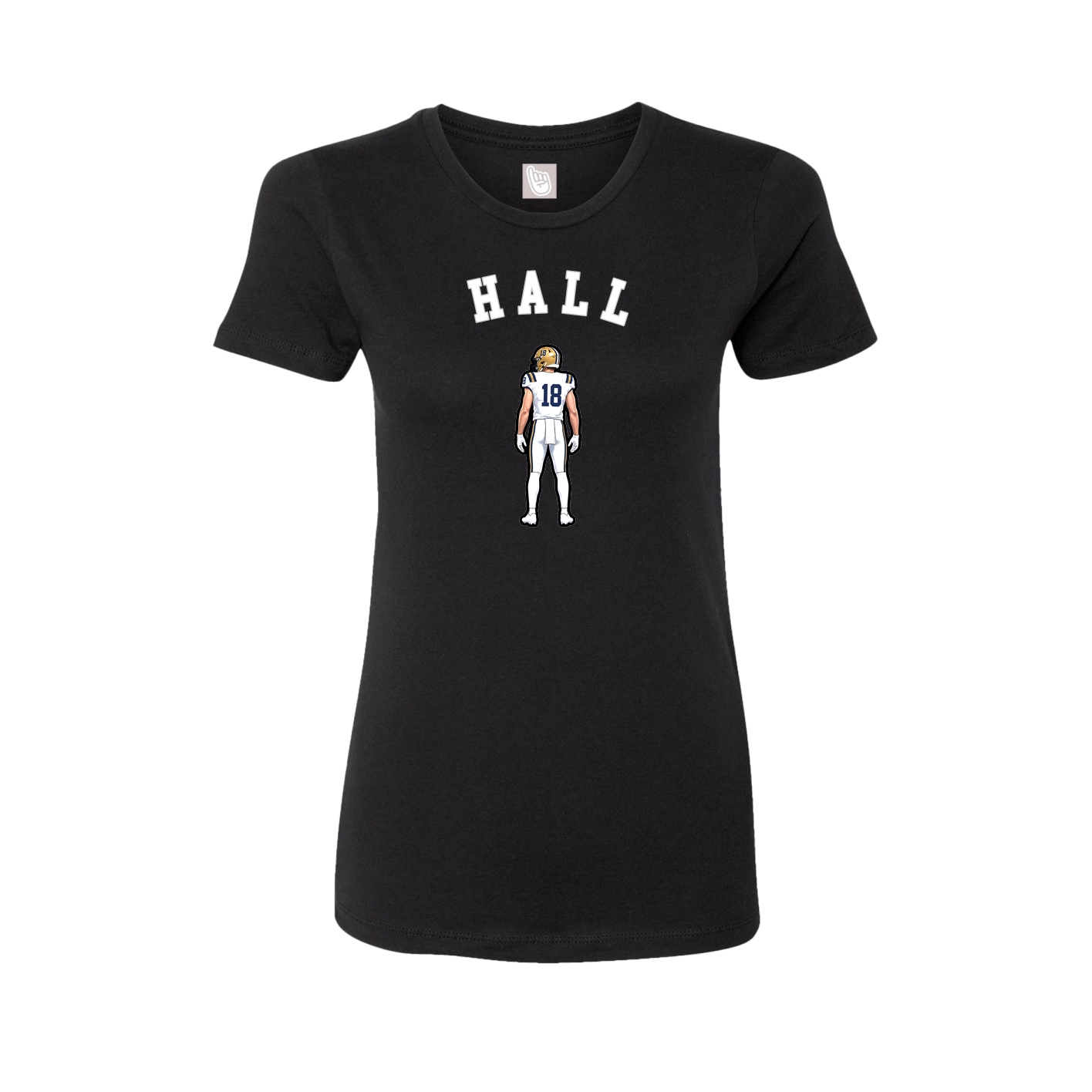 Fitted Women's Tee — Shirsey Arch in Black