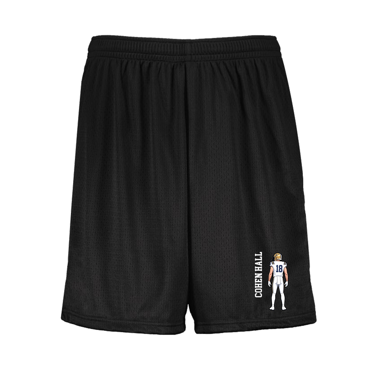 Shorts — Name Vertical in Black