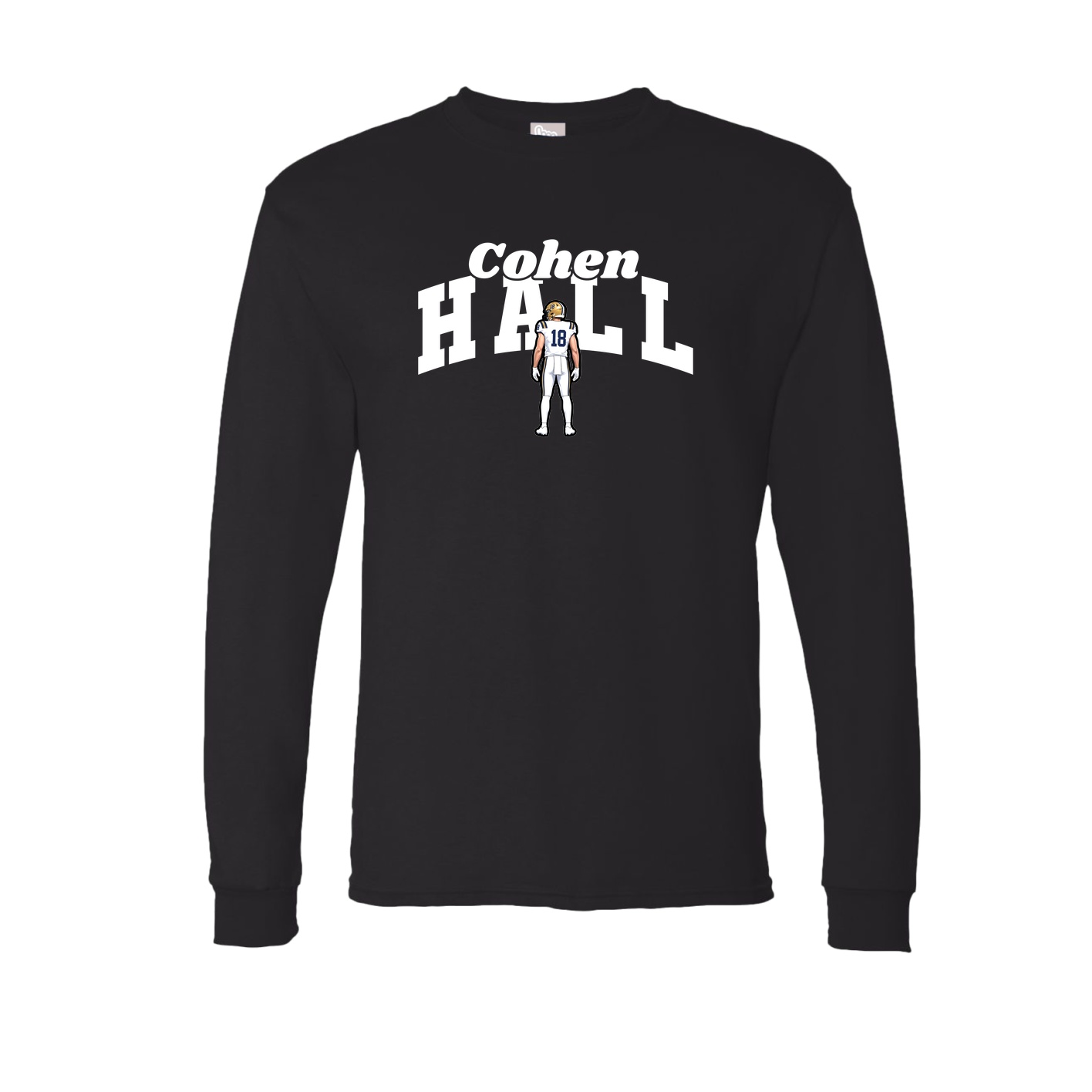 Long Sleeve Tee — Signature Arch in Black