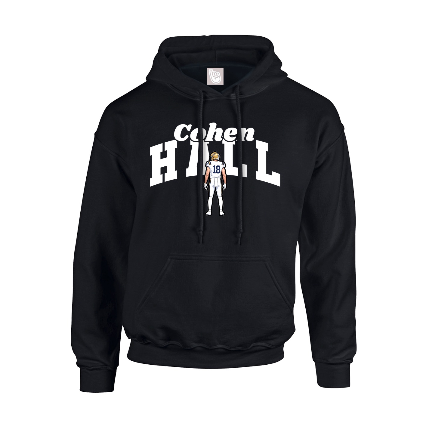 Hoodie — Signature Arch in Black