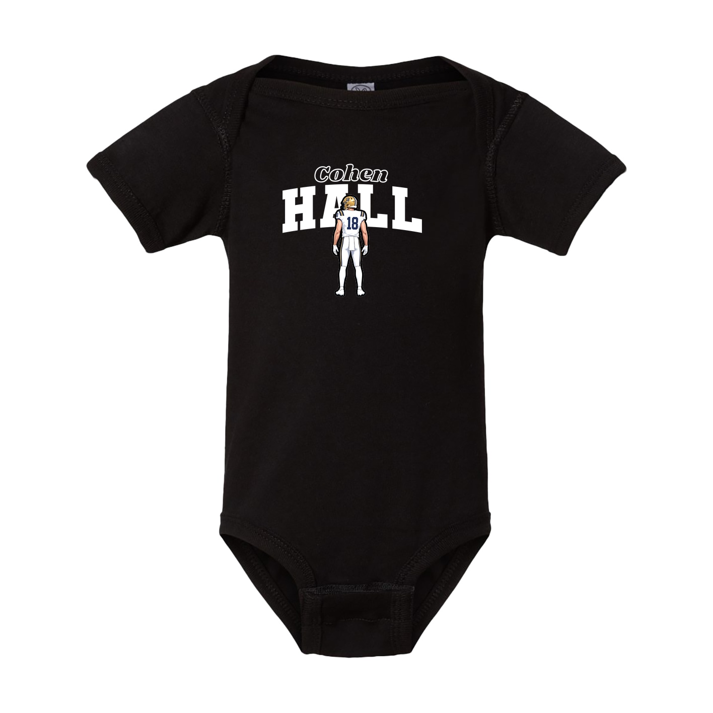 Baby Onesie — Name Arch in Black
