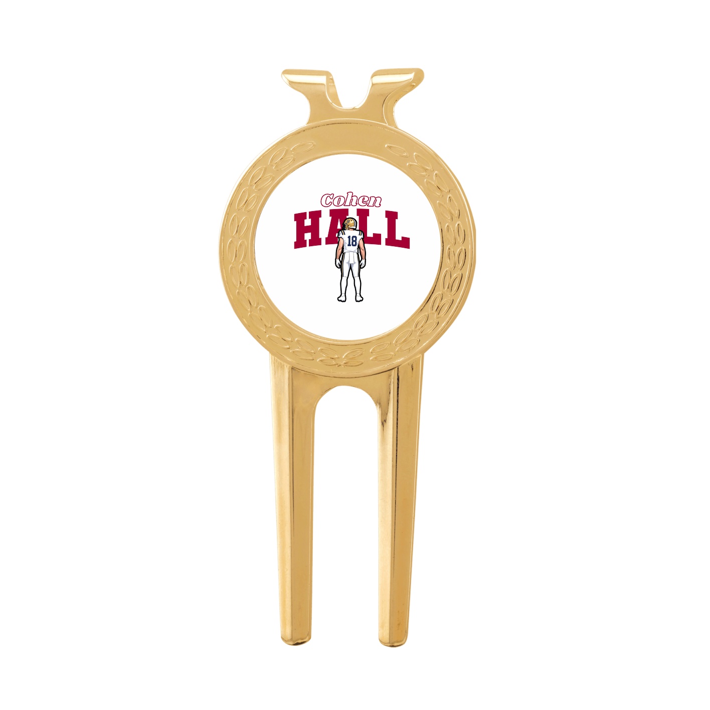 Divot Tool with Ball Marker — Name Arch in Classic