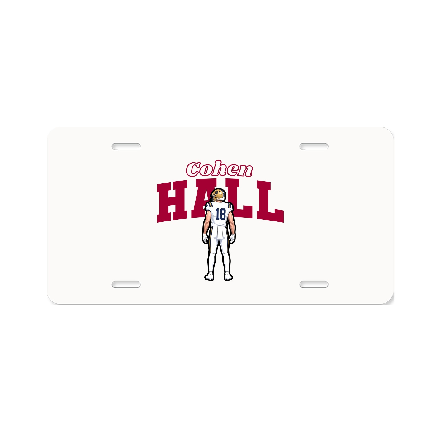 License Plate — Name Arch in Classic