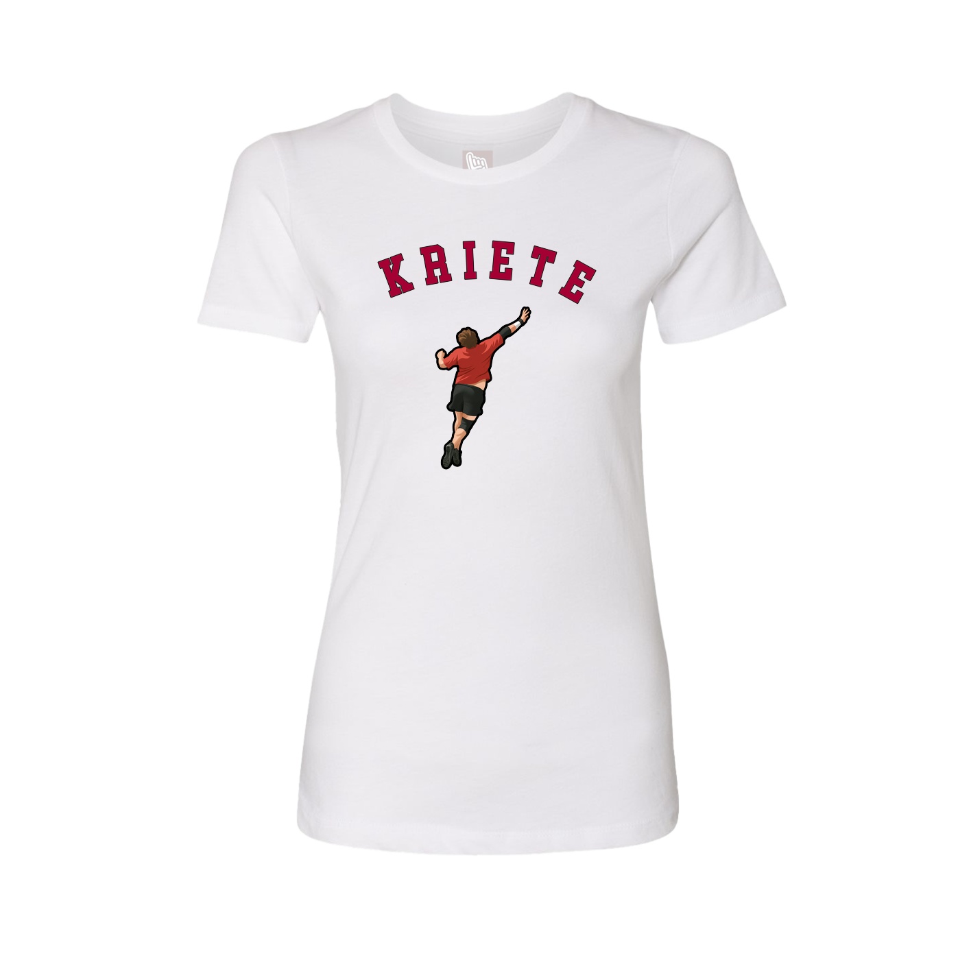 Fitted Women's Tee — Shirsey Arch in White