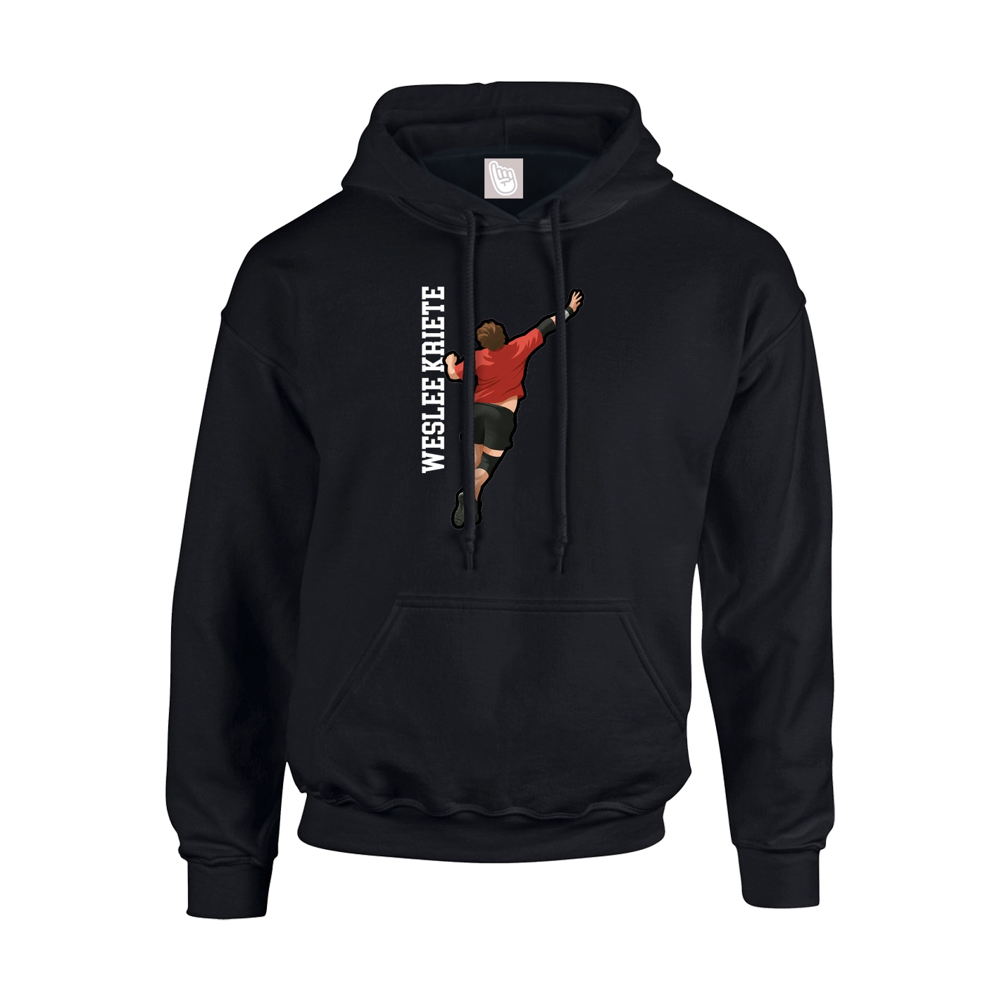 Youth Hoodie — Name Vertical in Black