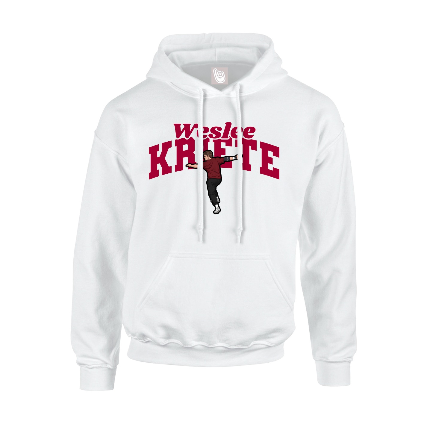 Hoodie — Signature Arch in White