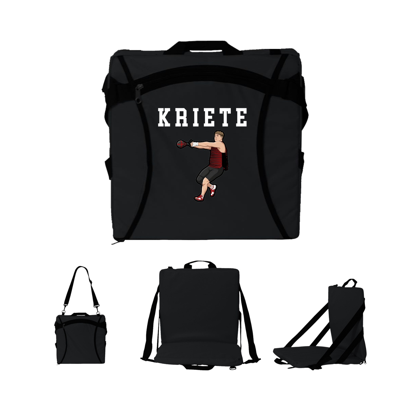 Folding Stadium Seat — Shirsey in Black