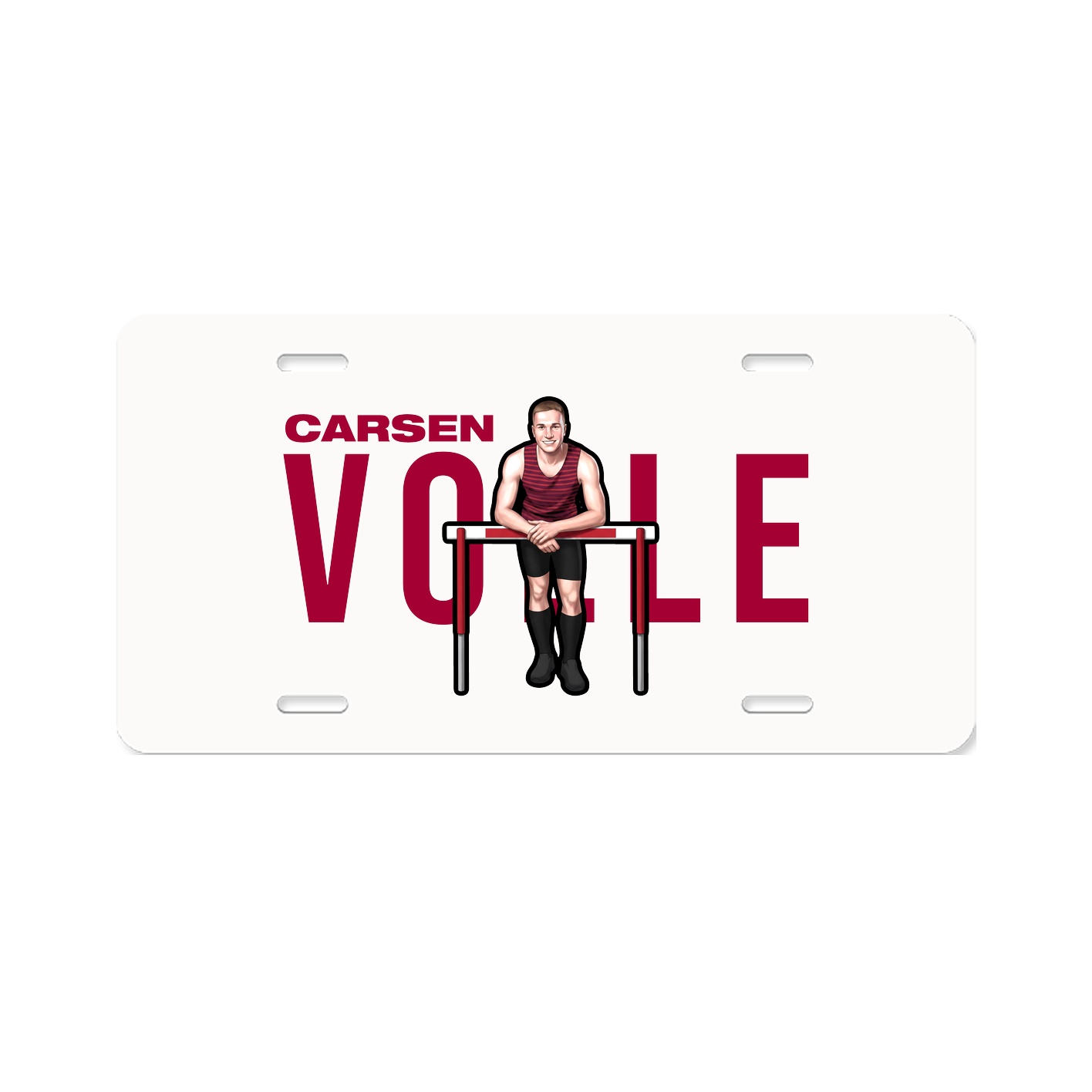 License Plate — Player Name in Classic