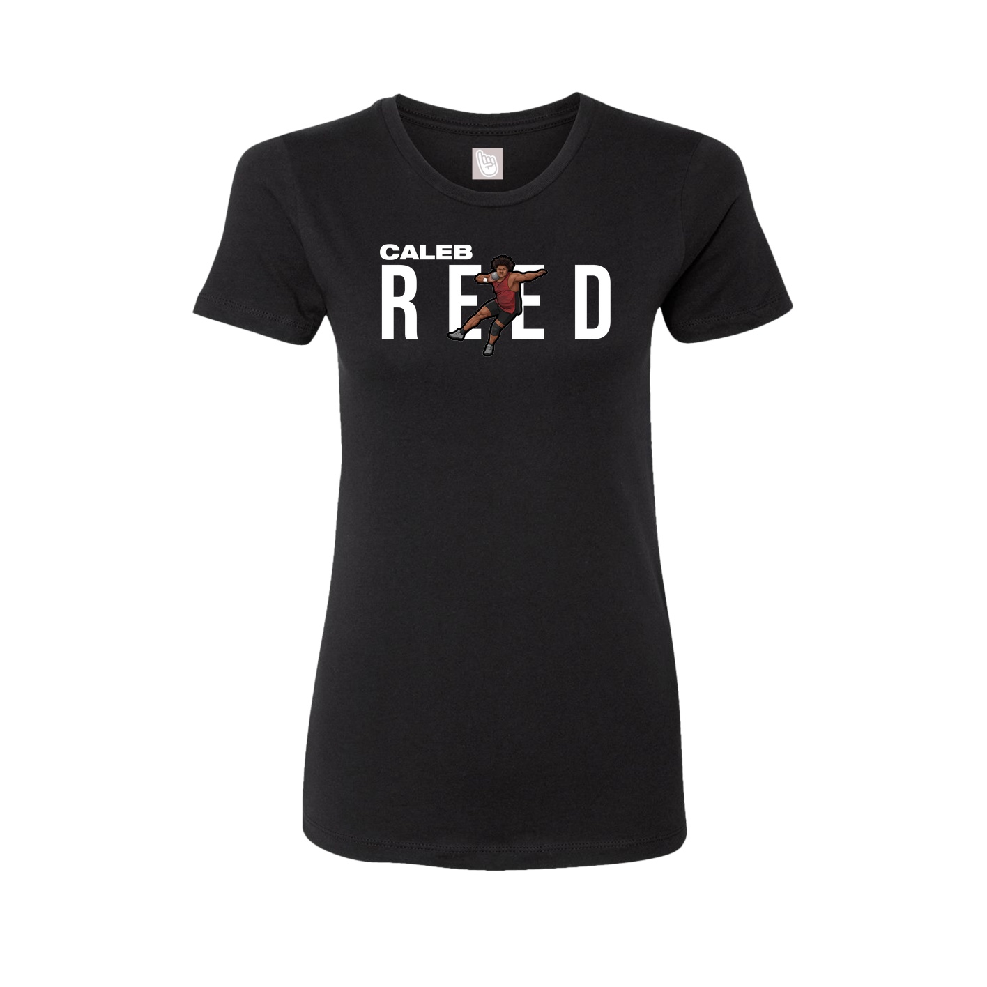 Fitted Women's Tee — Player Name in Black