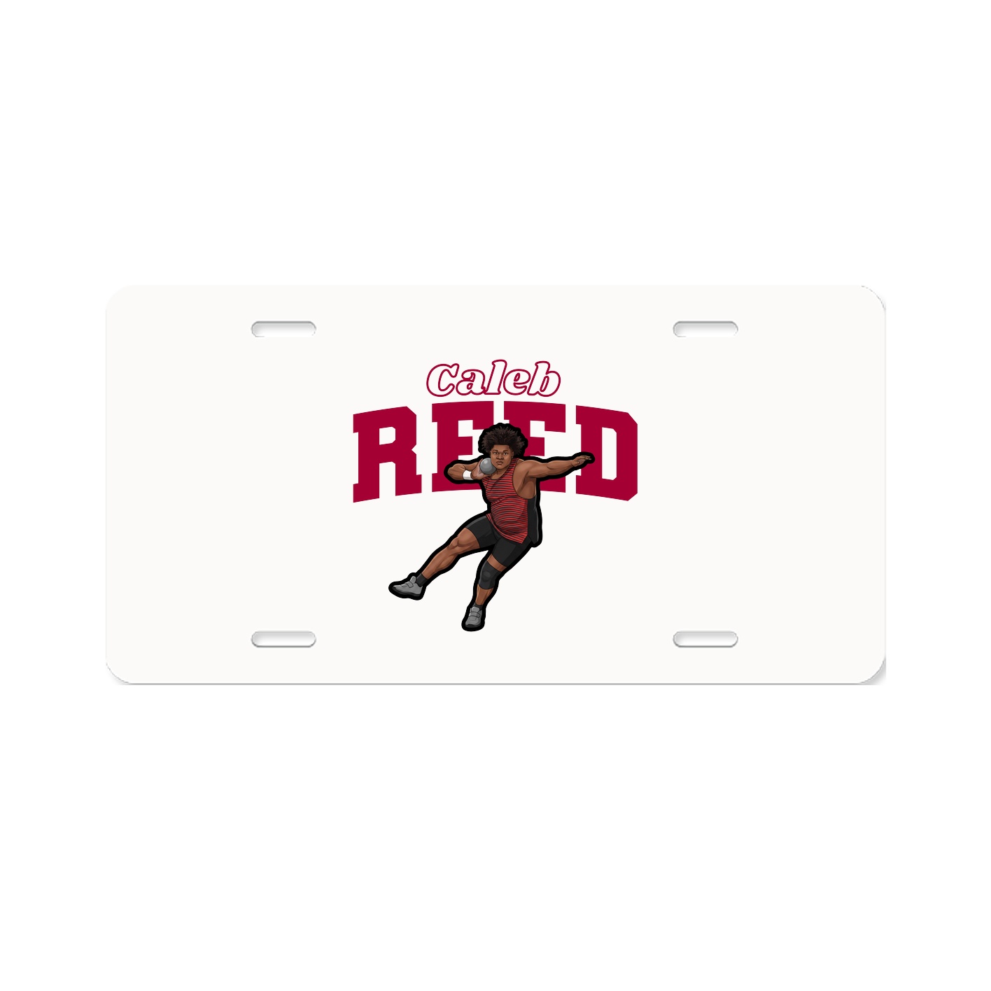 License Plate — Name Arch in Classic