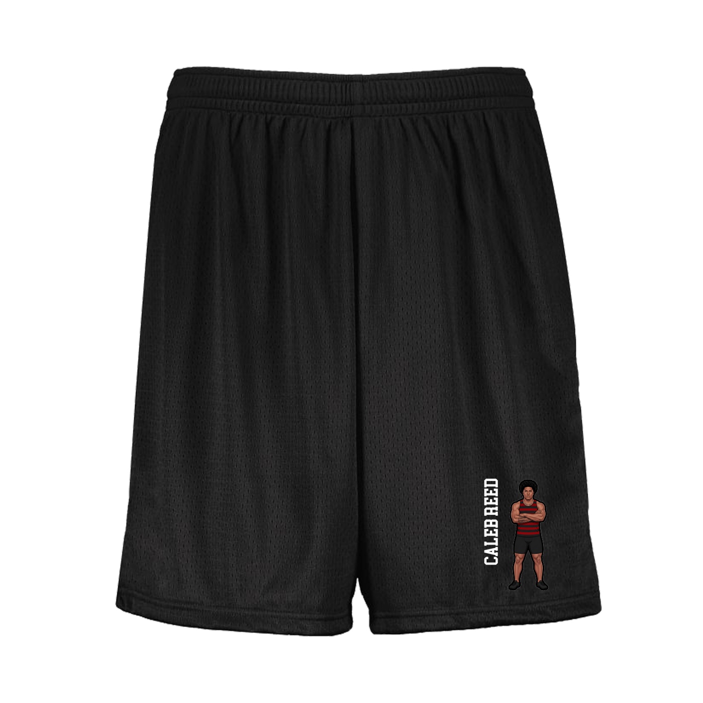 Shorts — Name Vertical in Black