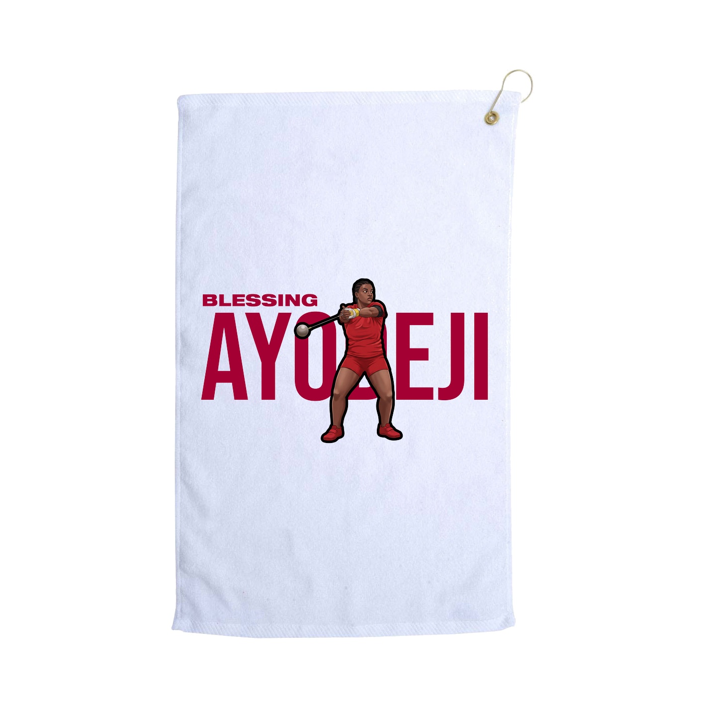 Golf Towel — Player Name in White