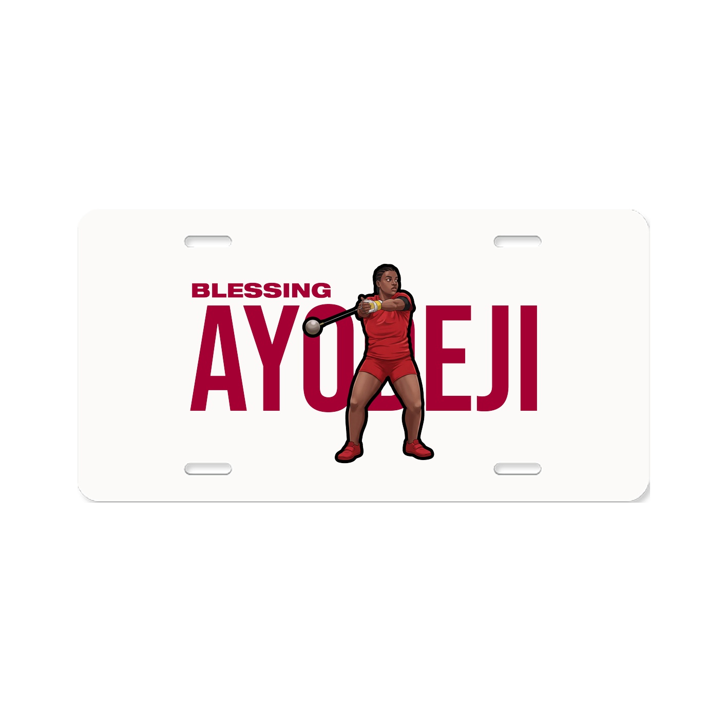 License Plate — Player Name in Classic