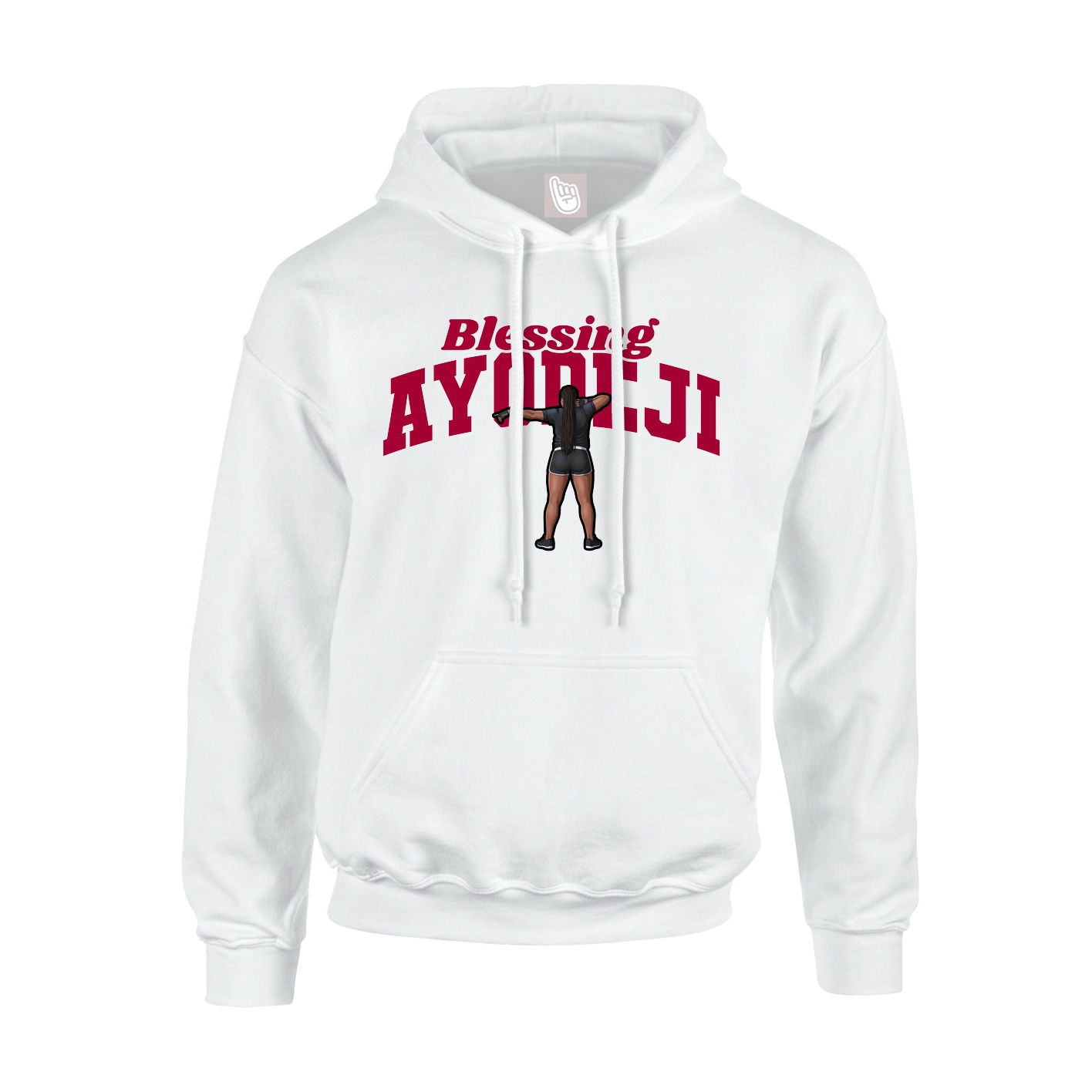 Hoodie — Signature Arch in White
