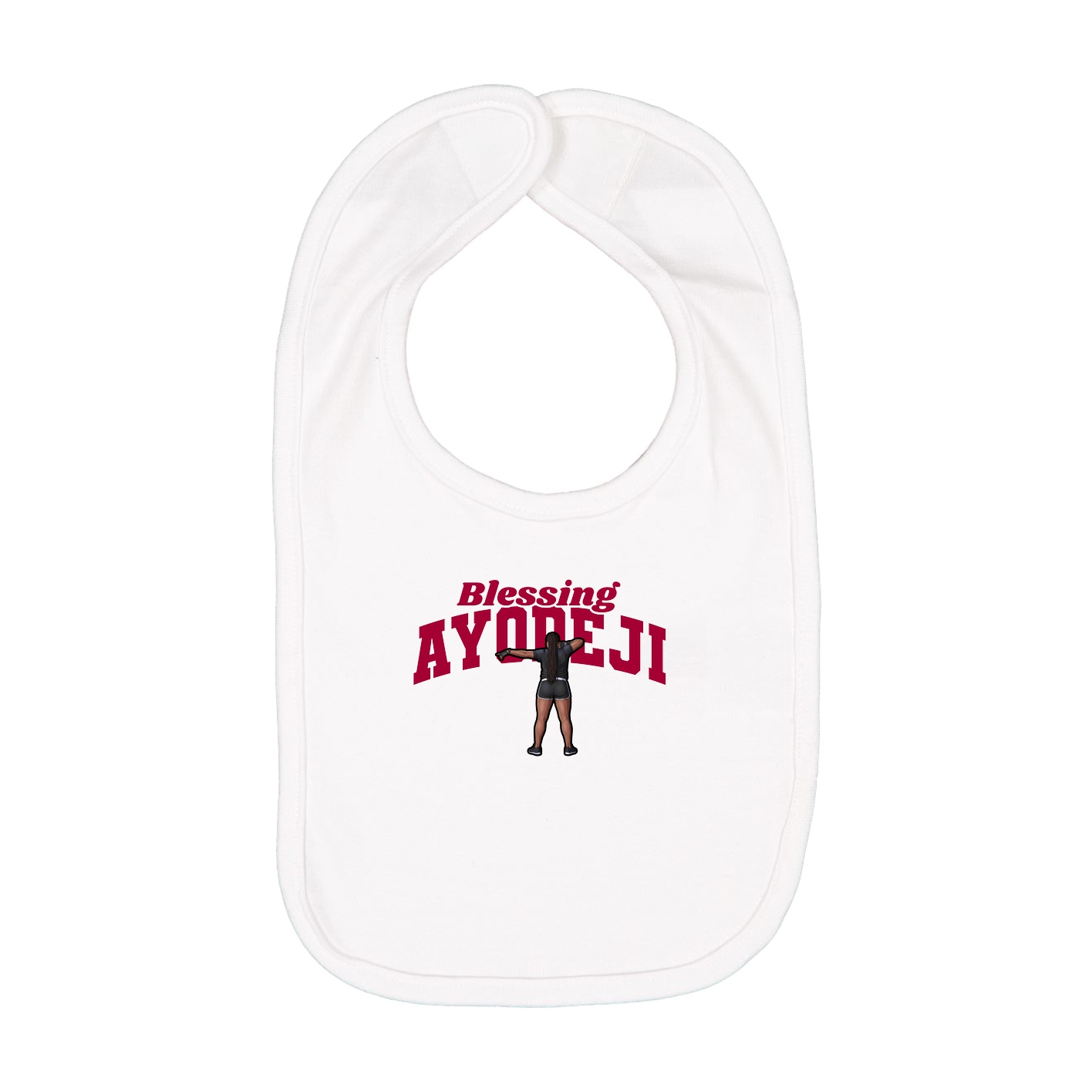 Infant Bib — Signature Arch in White