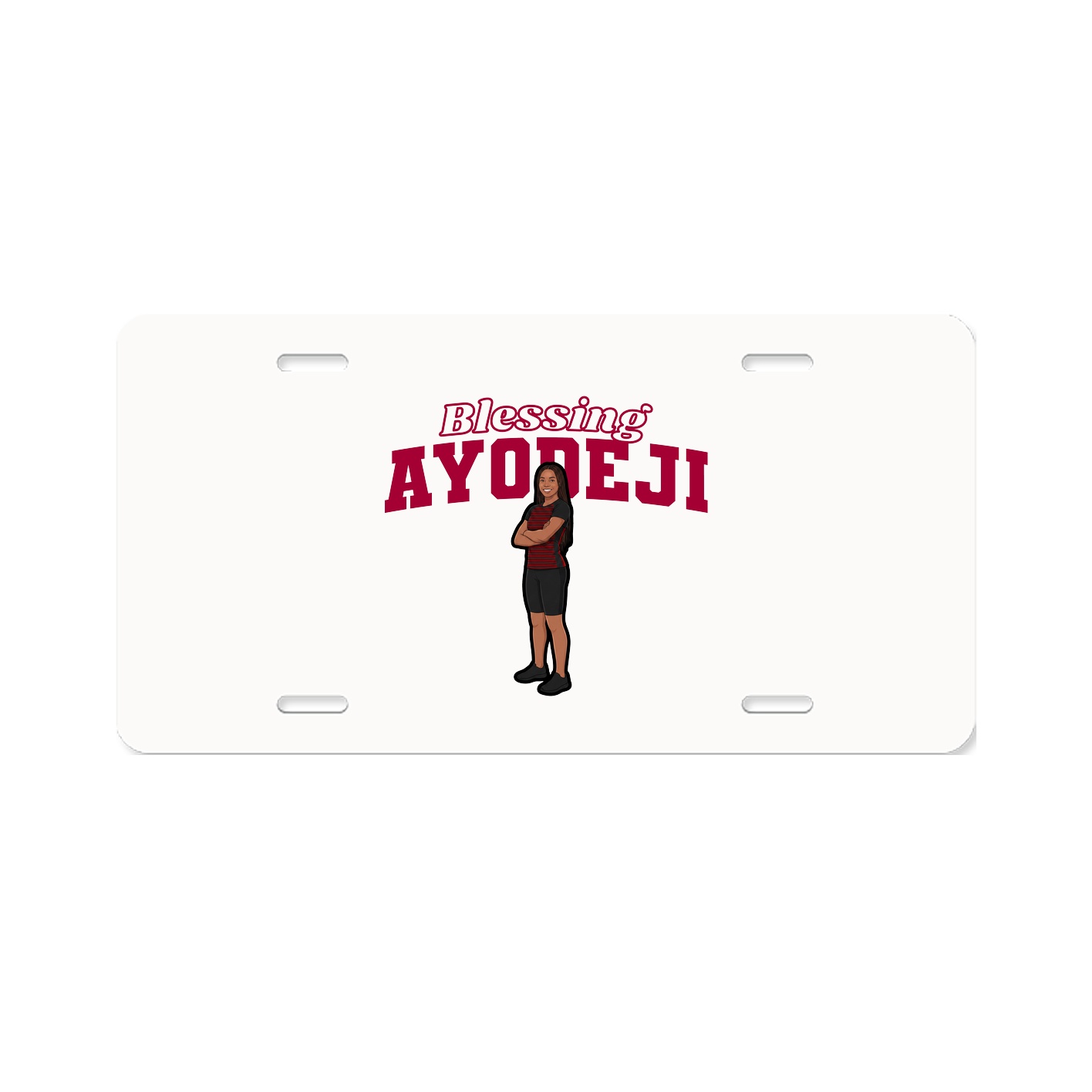 License Plate — Name Arch in Classic