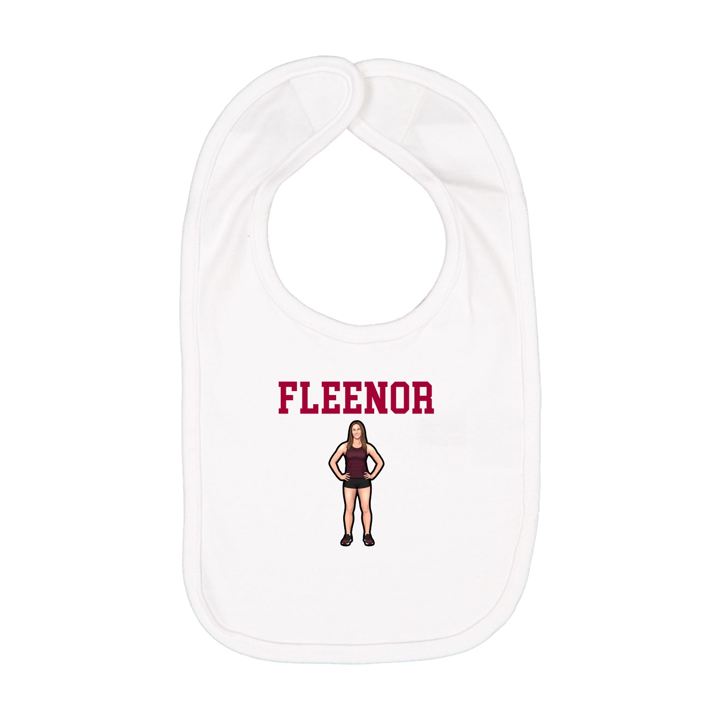 Infant Bib — Shirsey in White