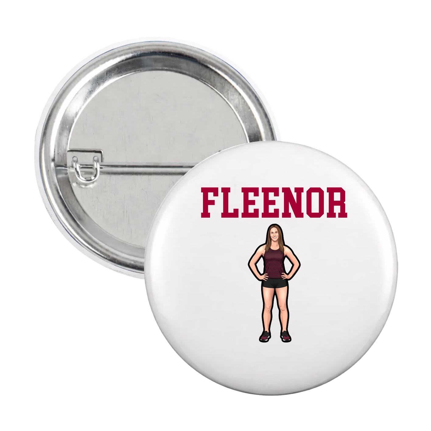 Game Day Button — Shirsey in White