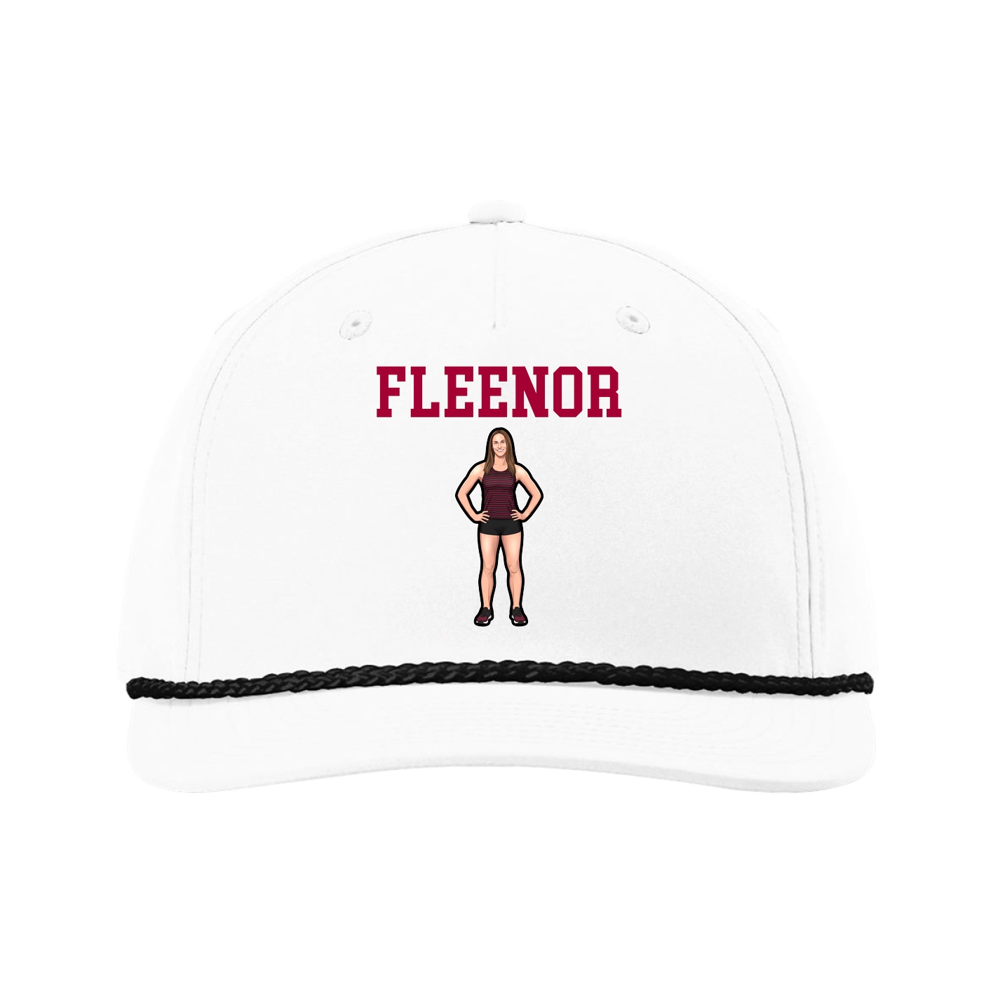 Five-Panel Classic Rope Cap — Shirsey in White