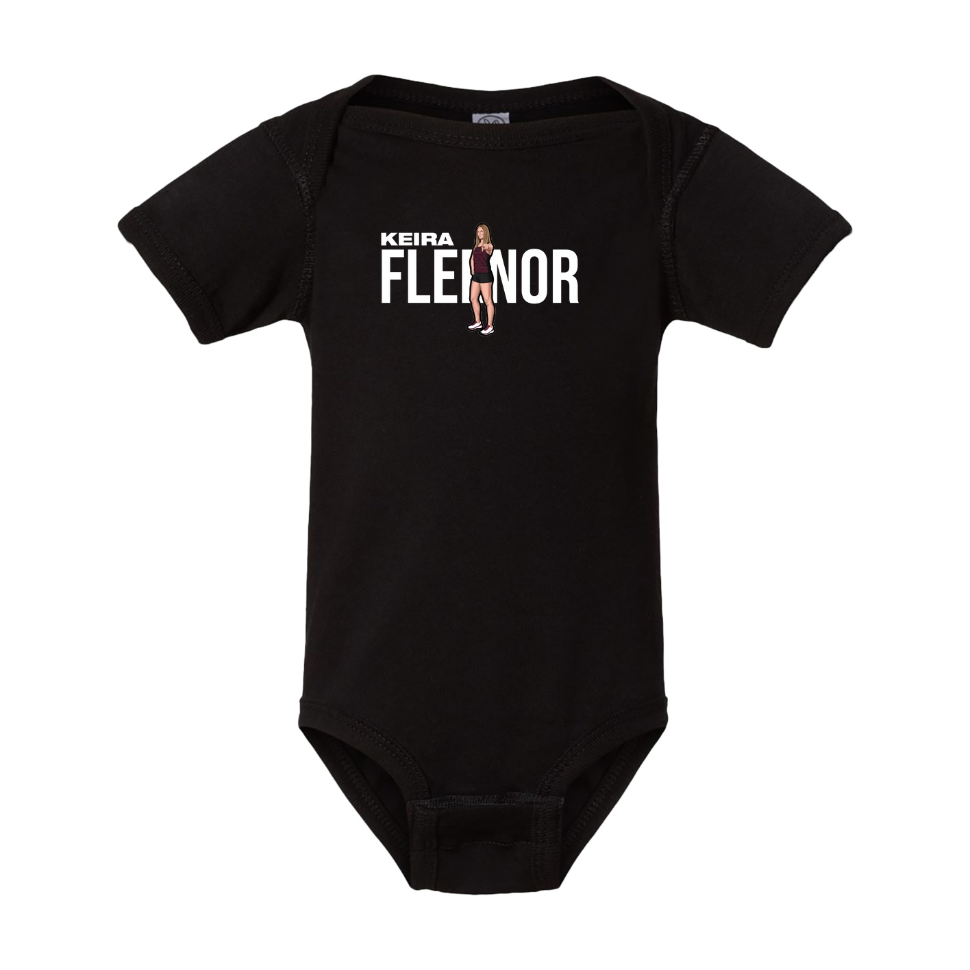 Baby Onesie — Player Name in Black