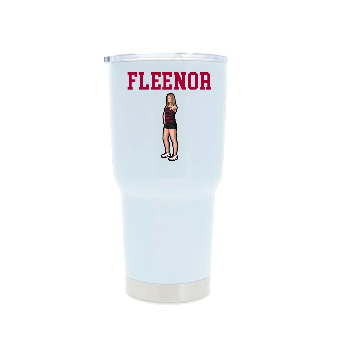 30oz Stainless Steel Tumbler — Shirsey in White