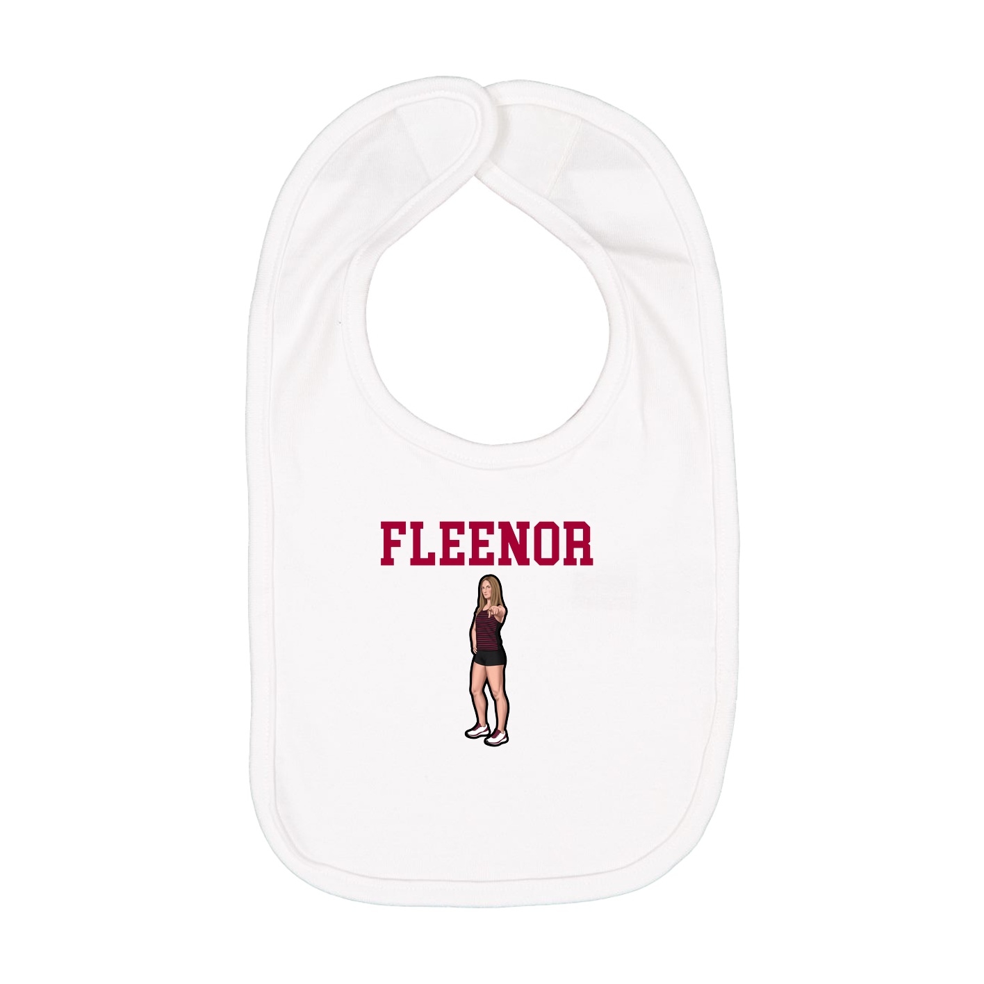 Infant Bib — Shirsey in White