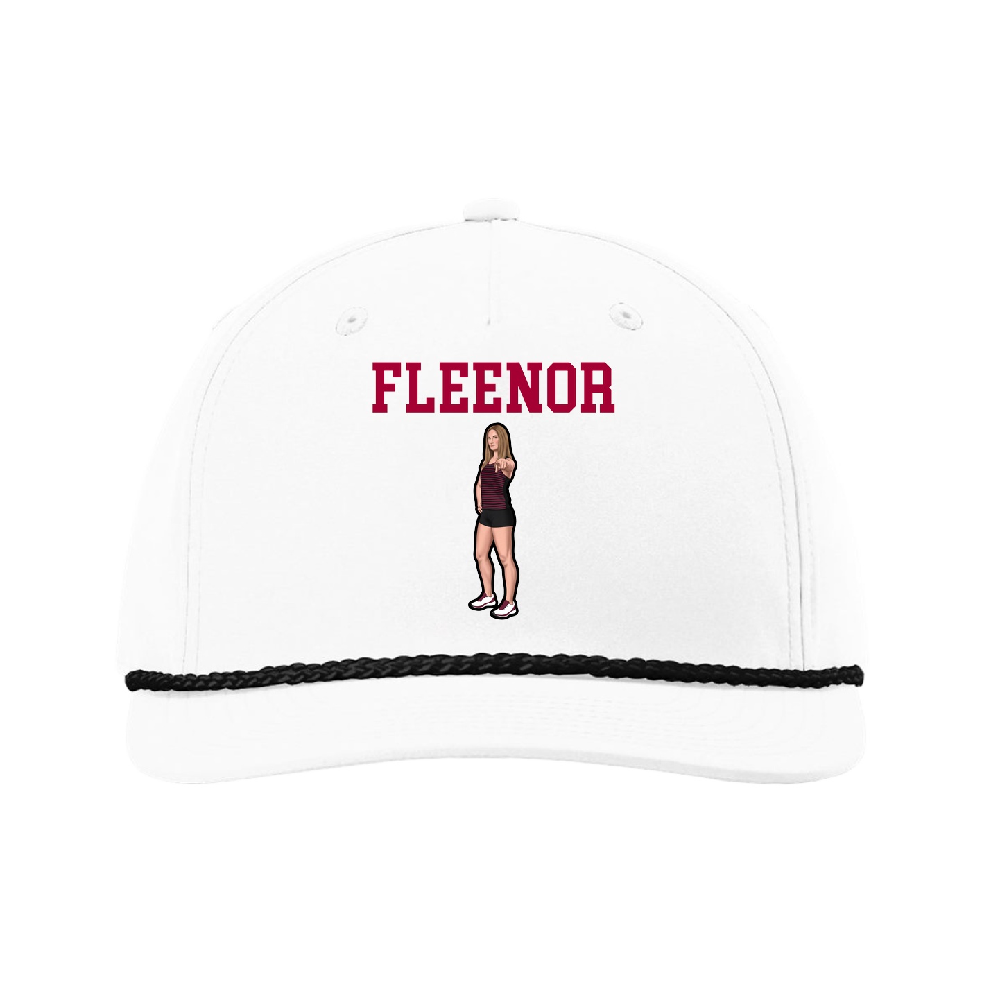 Five-Panel Classic Rope Cap — Shirsey in White